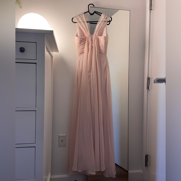 Flowy Pink Chiffon Prom or Bridesmaid Dress - Picture 2 of 13
